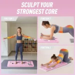 Foldable Pilates Board Reformer 24 in 1 Multifunctional Core Exercise Set Ab Trainer - Image 15