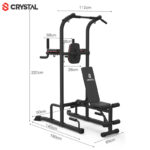 Multi Power Tower Station with Pull Up Bar & Bench - Image 2