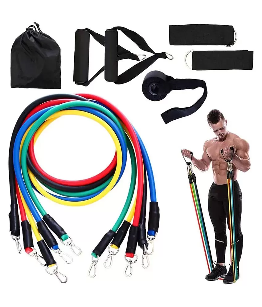 POWER-RESISTANCE-BAND-SDL412132934-1-876be.webp 11pieces Resistance Training Exercise Tubes - Image 1