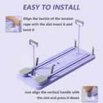 Foldable Pilates Board Reformer 24 in 1 Multifunctional Core Exercise Set Ab Trainer - Image 14