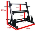 Multifunctional Rack | For Dumbbell, Kettlebell, Bar Holder & Weights - Image 2