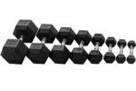 Rubber Coated Hex Dumbbells (Pair) - Image 5
